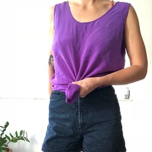 💯 pure silk vintage muscle tee